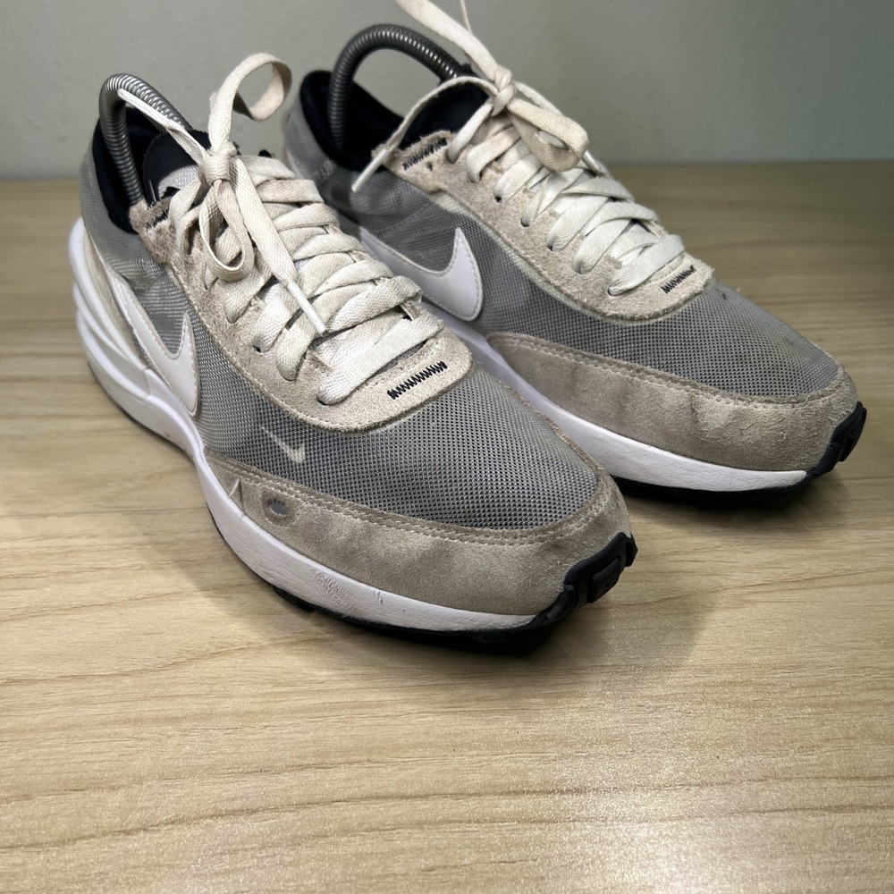 Nike Waffle One Shoes Mens Size 6Y DC0481-100 Mesh Suede Running Sneakers - Picture 5 of 8
